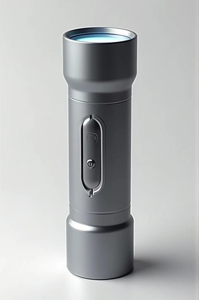 A flashlight with an ellipse and USB