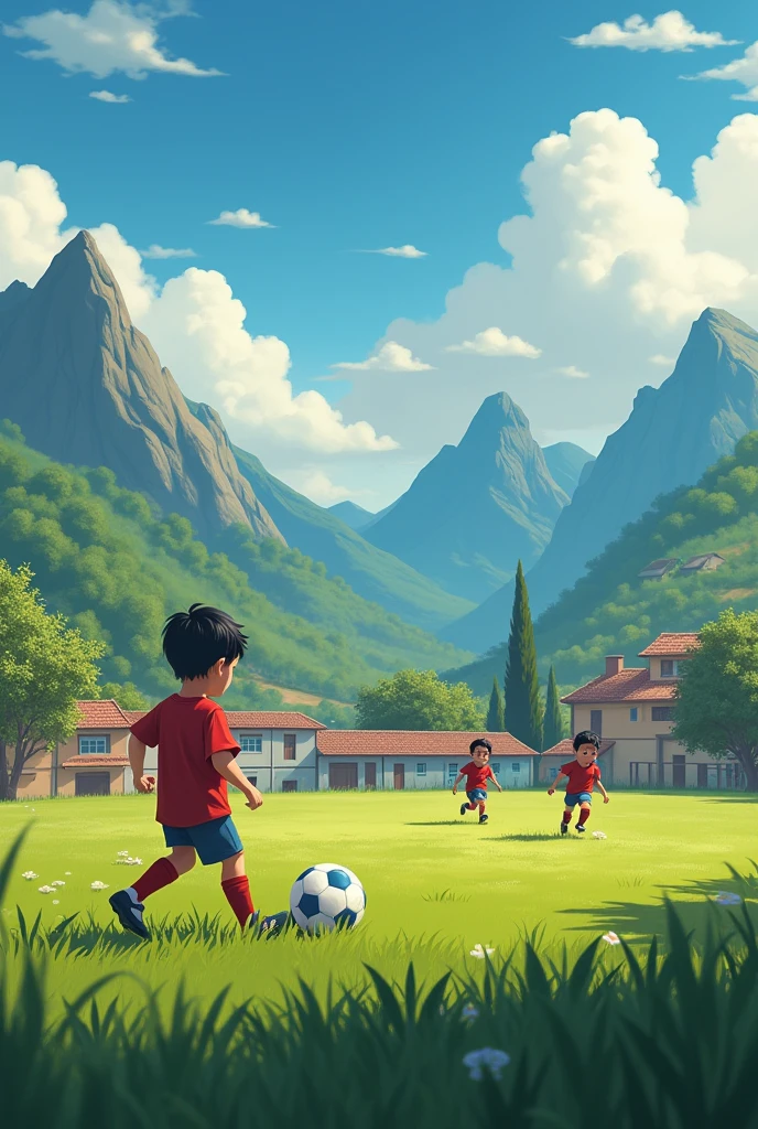 A Dream in the Dust In a small town surrounded by mountains and green fields, There lived a boy named Paul. He was and had an overwhelming passion for football, which encouraged the arrival of a new coach. The Trial by Fire Don Roberto organized a local tournament to measure the skills of his new students.. Pablo and his teammates faced teams from nearby towns. Despite being smaller and having less experience, Pablo's team advanced to the final, largely due to his skill and leadership on the field.