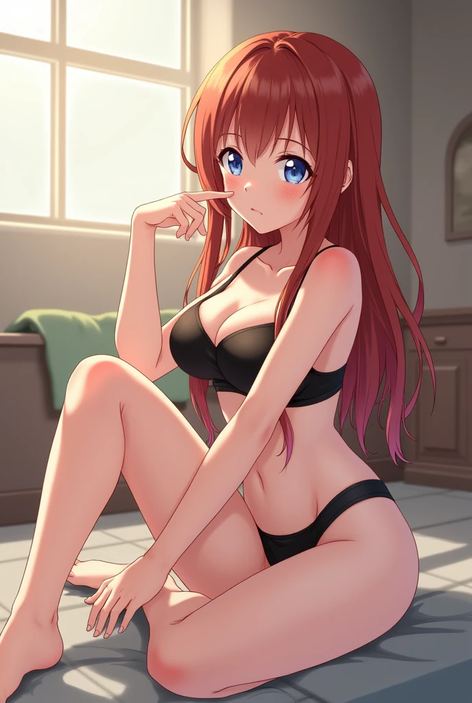 16 year old anime girl touching herself