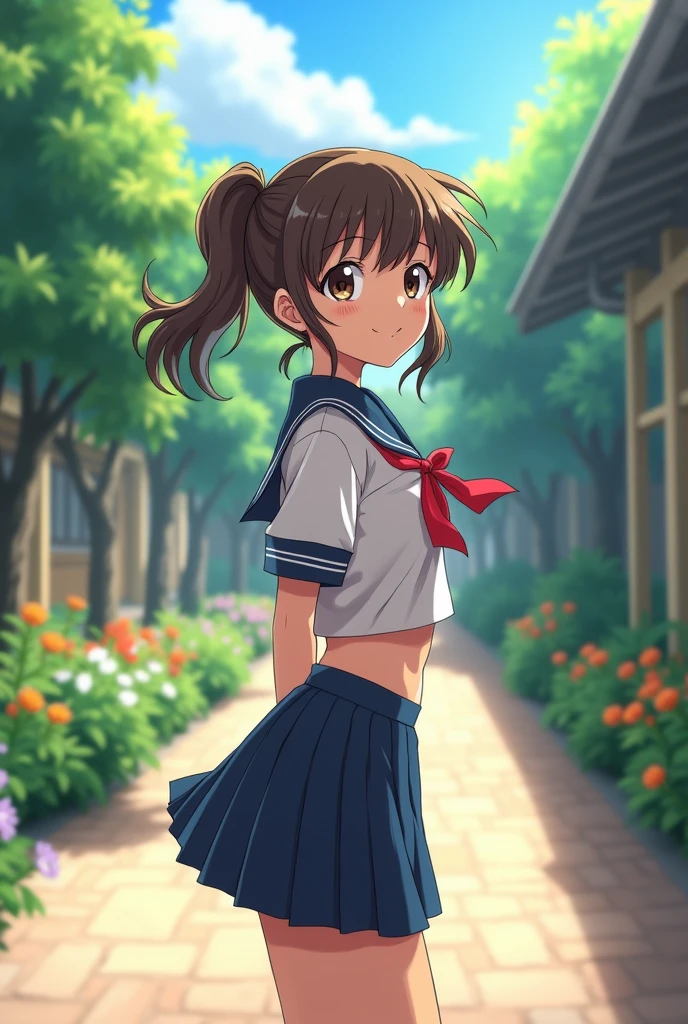 He saw, (Dragon Ball), Curvy Beauty, Attractive, Short hair, Beautiful and delicate eyes, absurd, high resolution, Extremely detailed, (Highest image quality), (Masterpieces), (Detailed description of the eyes), (8k wallpaper), (Detailed description of the face), Depth of Field, (Lens Reflection), permanent, Lexus IS350 GT300 Basic Model &#39;08 Next to, 黑色Racing, (f1_Racing_Set), Practical, Stunning visuals,  Car stickers, Beach Track, sunny