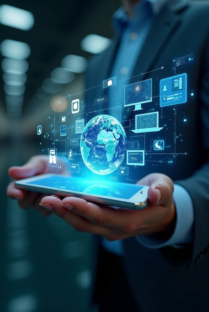 someone holding a smart phone with a lot of different images coming out of it, photo - shot, snapshot, photo render, earth maps, digitally enhanced, digital media, the image is futuristic, visuals, technological screens, amazingly composed image, information, high quality picture, technologies, high quality image”, technological, digital screens, a picture, take control of your data, virtual, enhancee