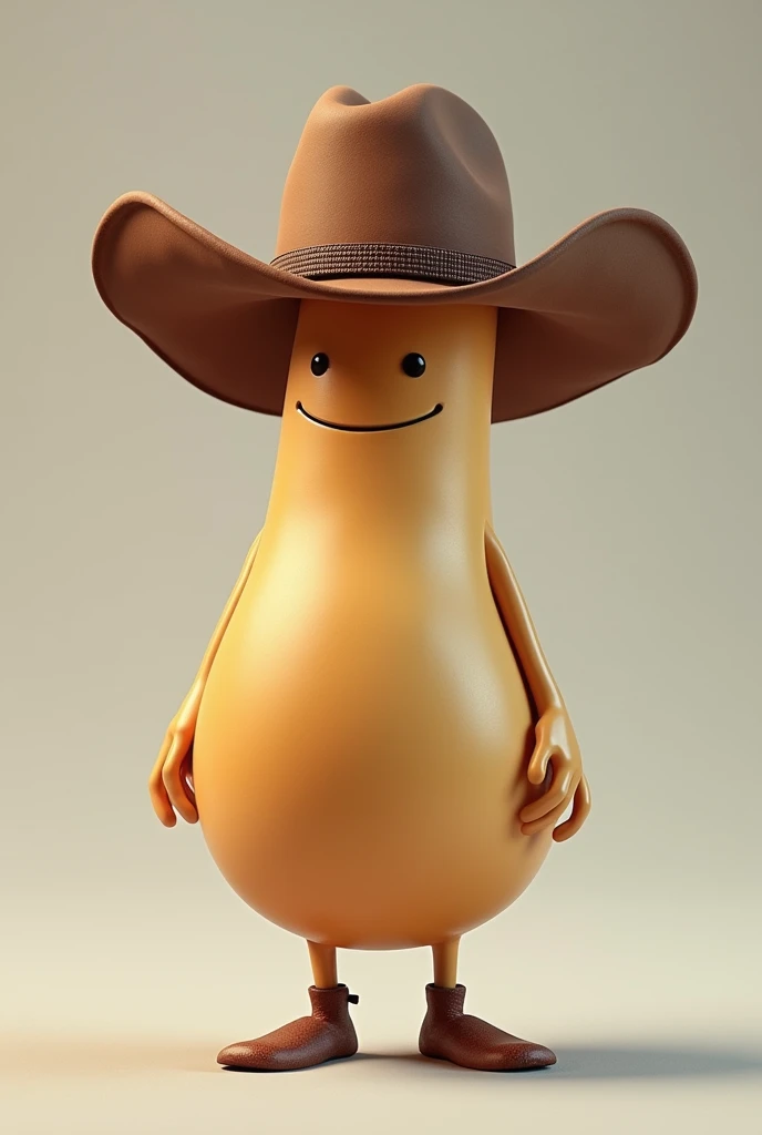 crie um penis usando um chapeu de cowboy