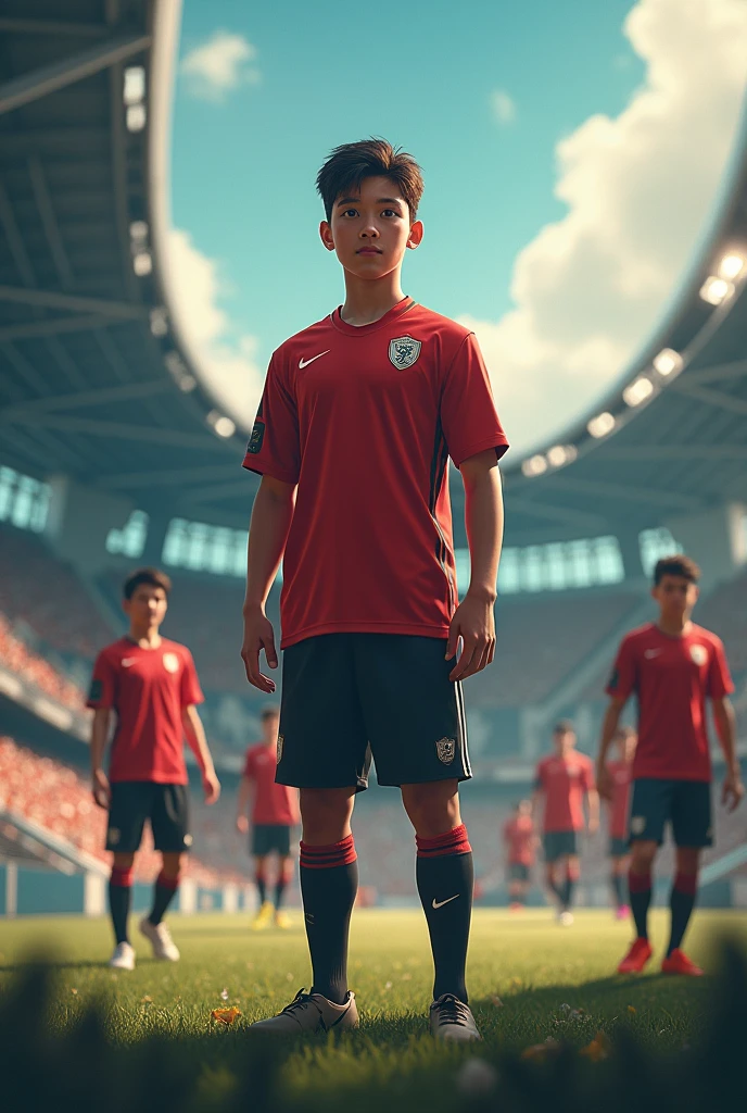 City life was a whole new world for Pablo.. The academy was big, with modern facilities and players from all over the country. Pablo felt like a fish out of water. The training sessions were intense., and the other players were faster and stronger. Some of them saw him as a simple village boy and did not take his presence seriously..