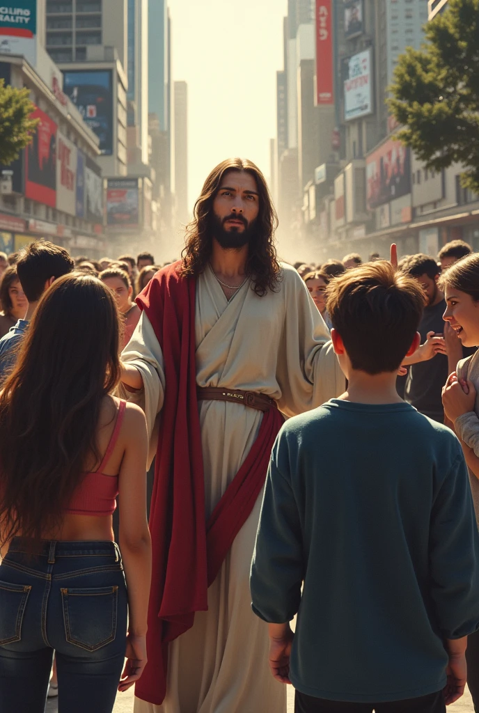 Young people denying Jesus Christ 