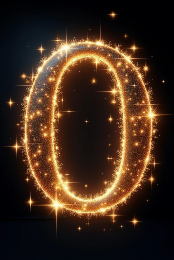 A letter O with stars