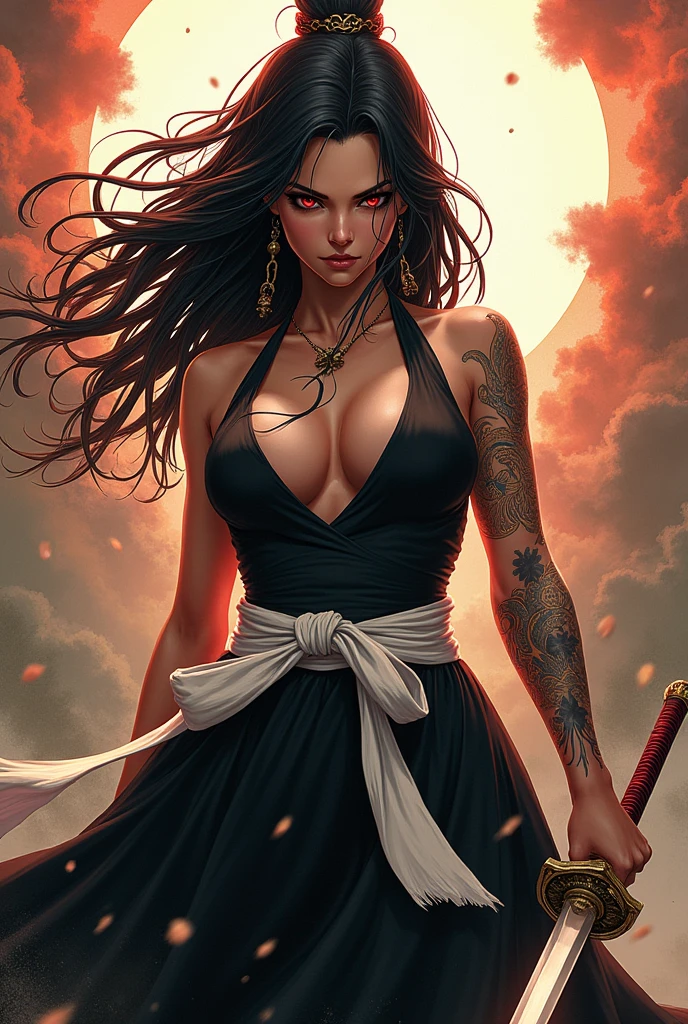A busty swordswoman from the Bleach universe