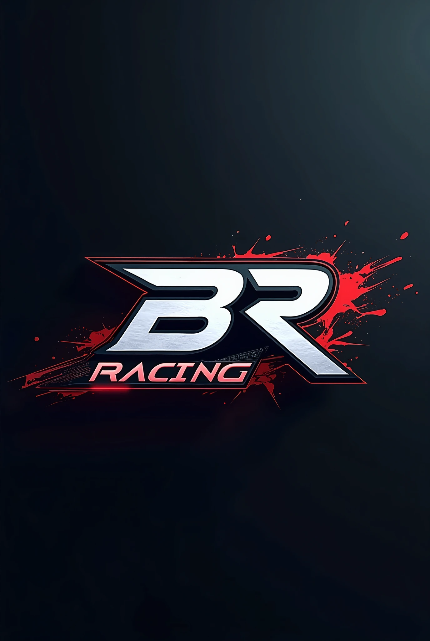 crie umlogo tipo com o nome BR racing, related to the motorcycle and accessories sector