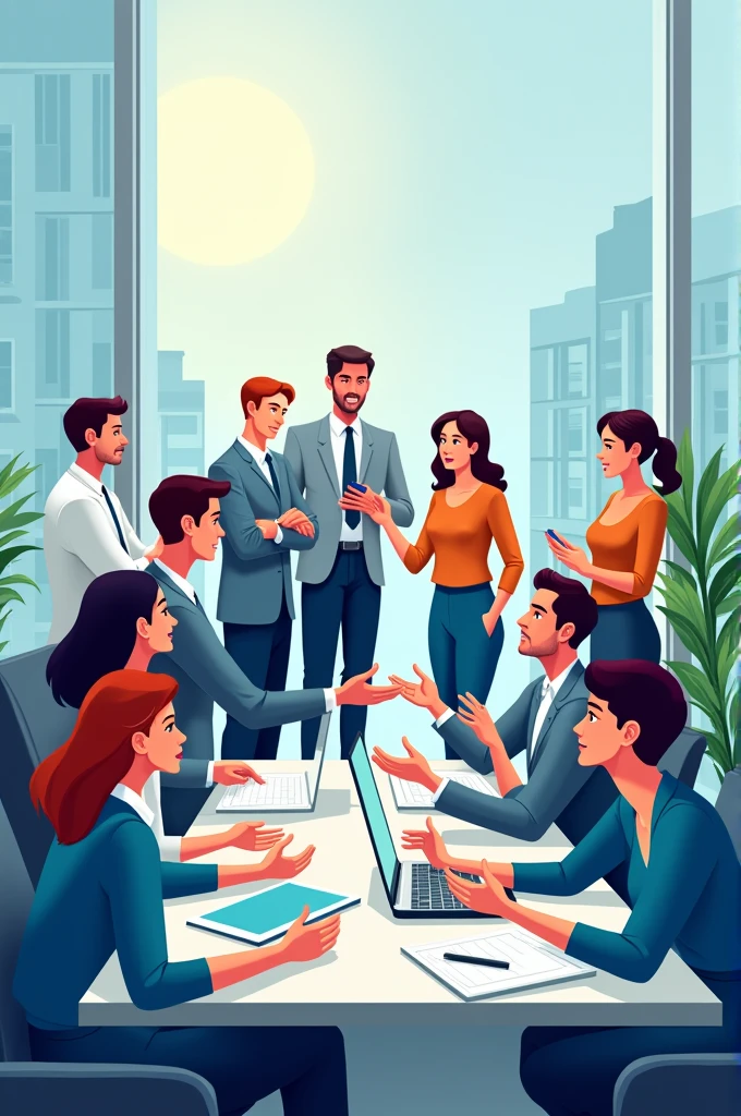 Create a teamwork image for JNA Consulting's advertising