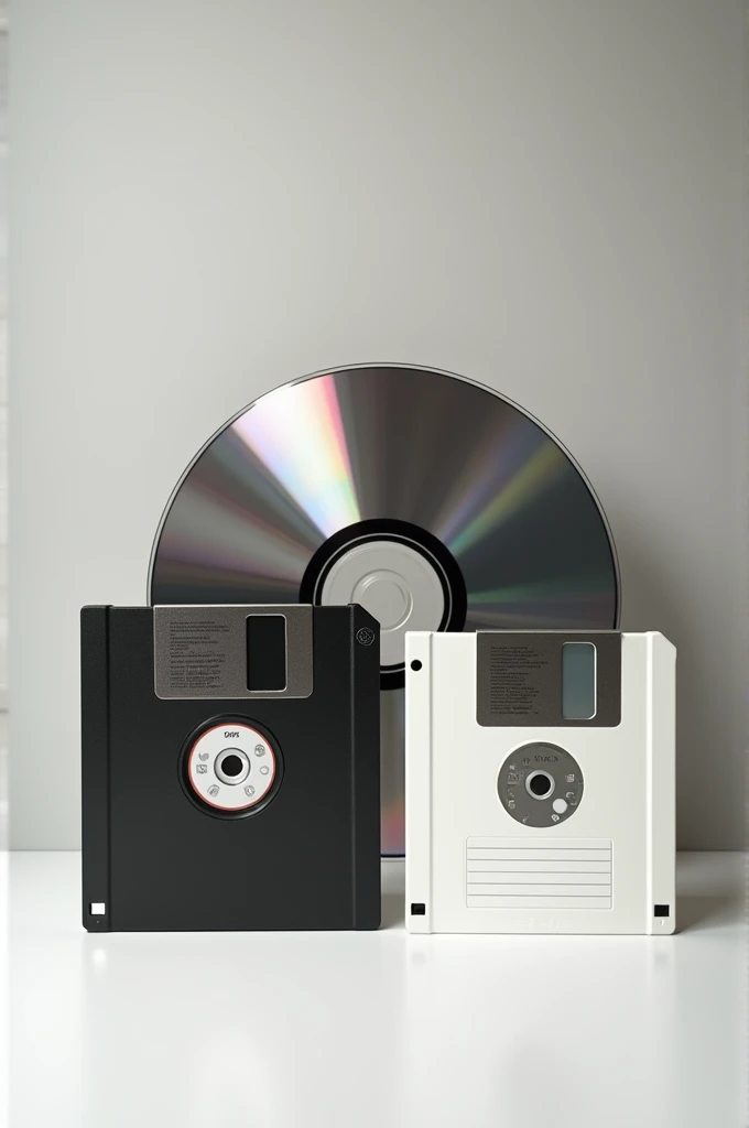 8 inch floppy disk.
5¼ inch floppy disk.
LaserDisc.
