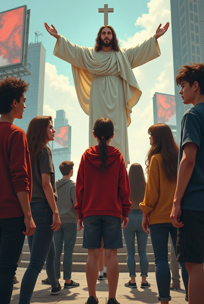 Young people denying Jesus Christ 
