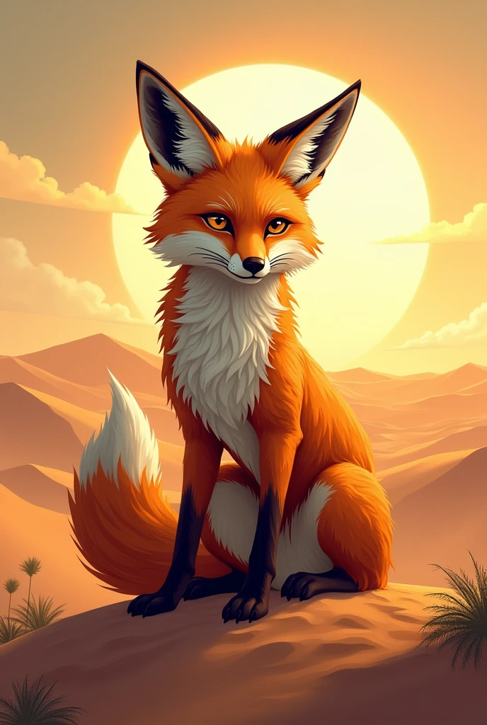 Team slogan with desert fox