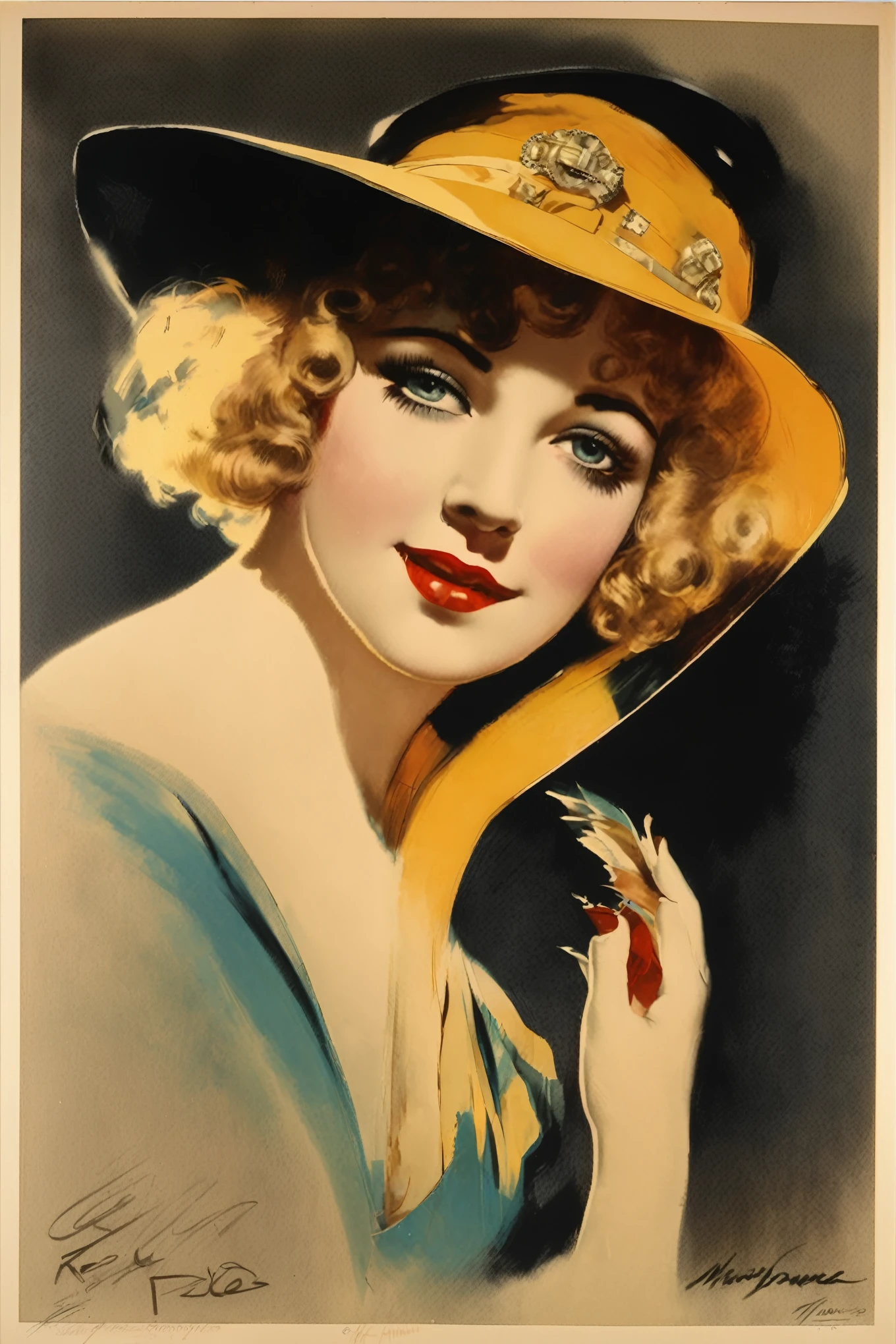 Rolf Armstrong Style - English original by Marion Davies,