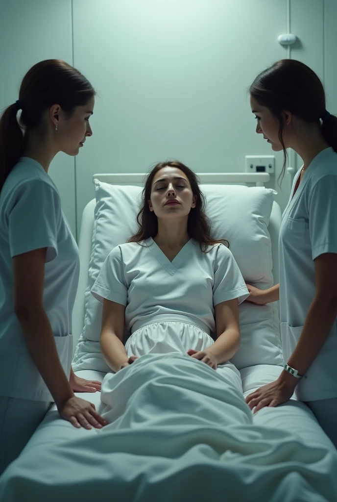 Woman, hospital, abortion, nurses, baby