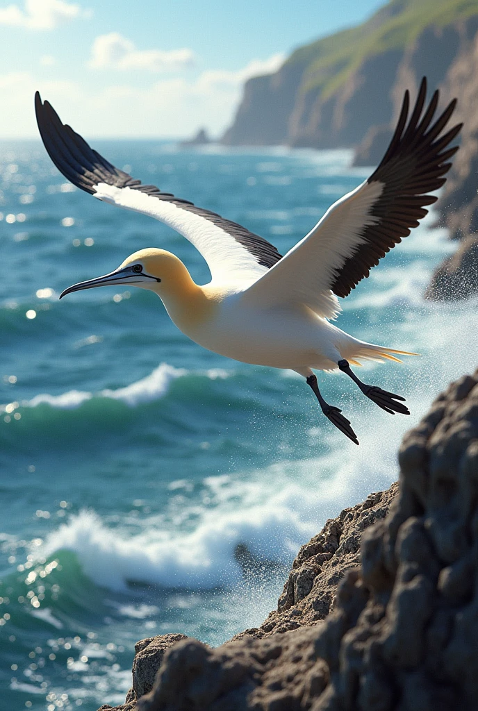An adult gannet bird
