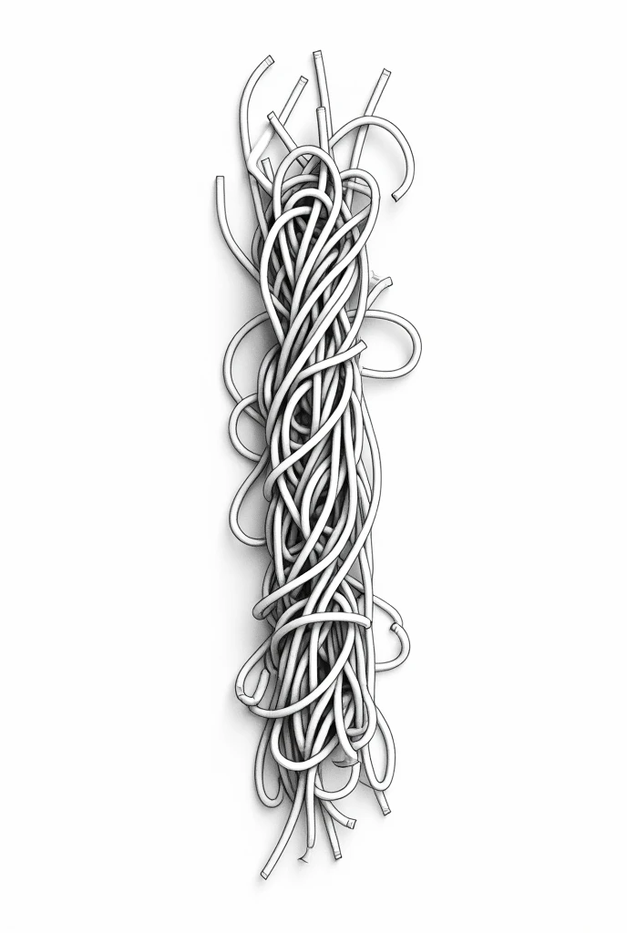 Best Quality, High resolution, masterpiece:1.2, ultra detailed, realist :1.37. , White background, monochrome, Line drawing, Sketch., Make sure the lines are clear and well defined for easy coloring.. espaguetti