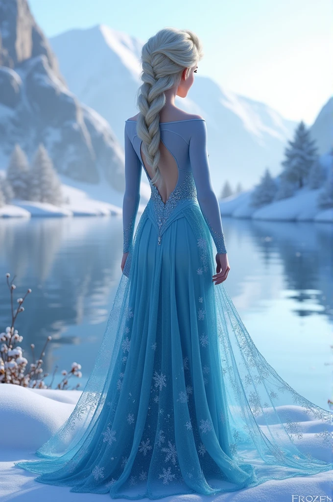 Elsa showing from behind