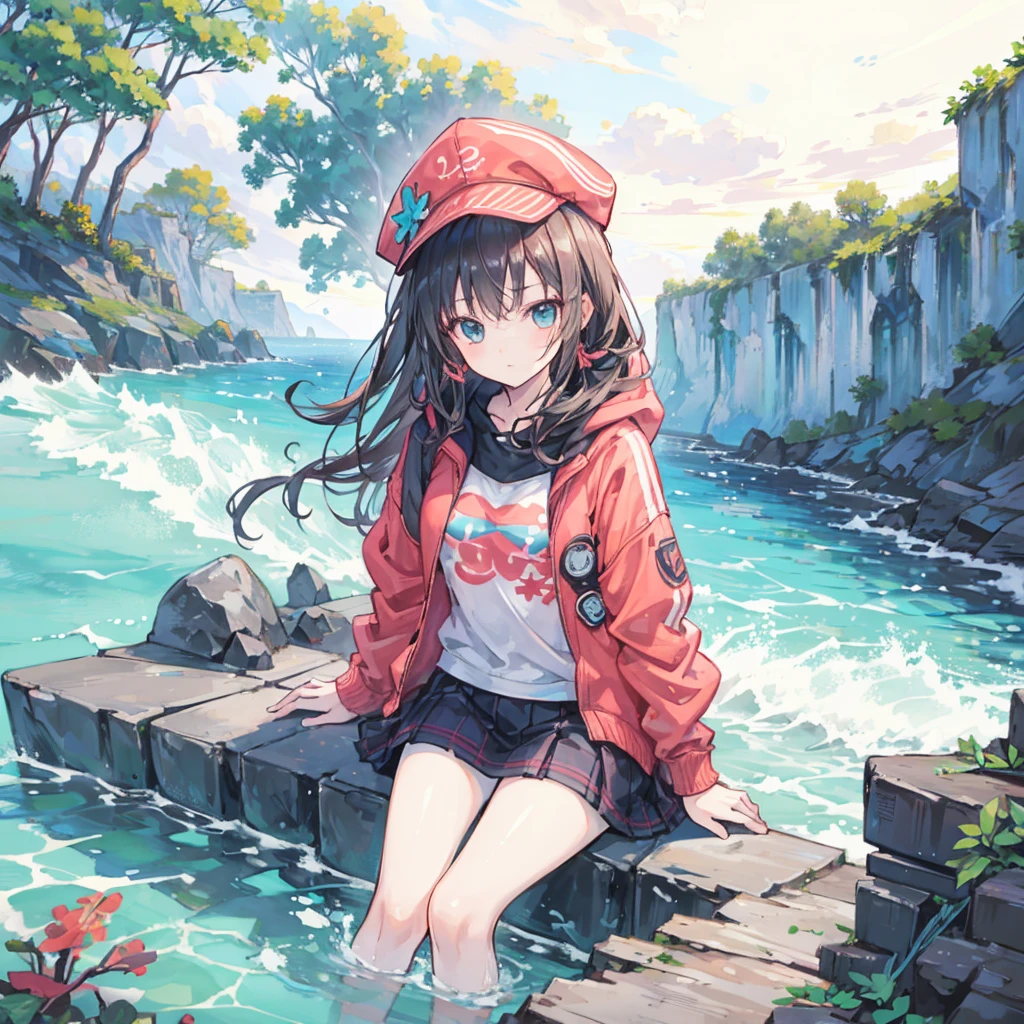 1 Girl,Coral Coast,sit