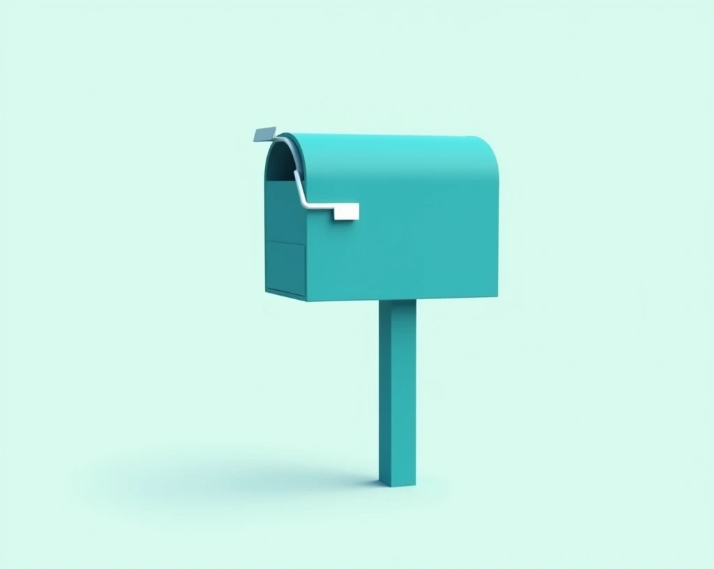mail ton bleu vert simpliste