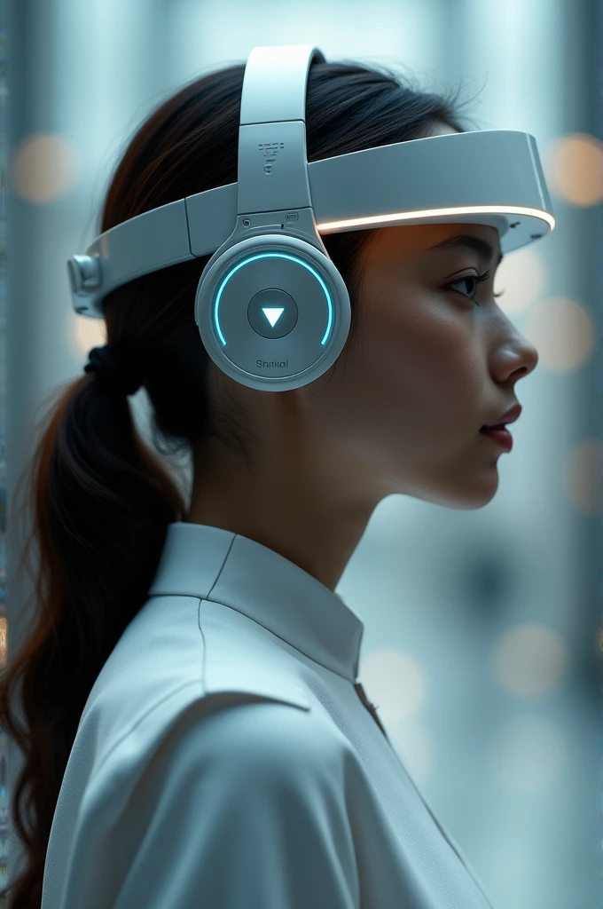 A headset that translates what the person says
