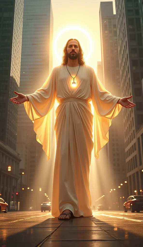 A God in the Modern City々The Holy Jesus Christ, Halo, whole body