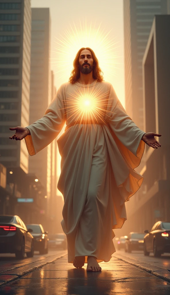 A God in the Modern City々The Holy Jesus Christ, Halo, whole body