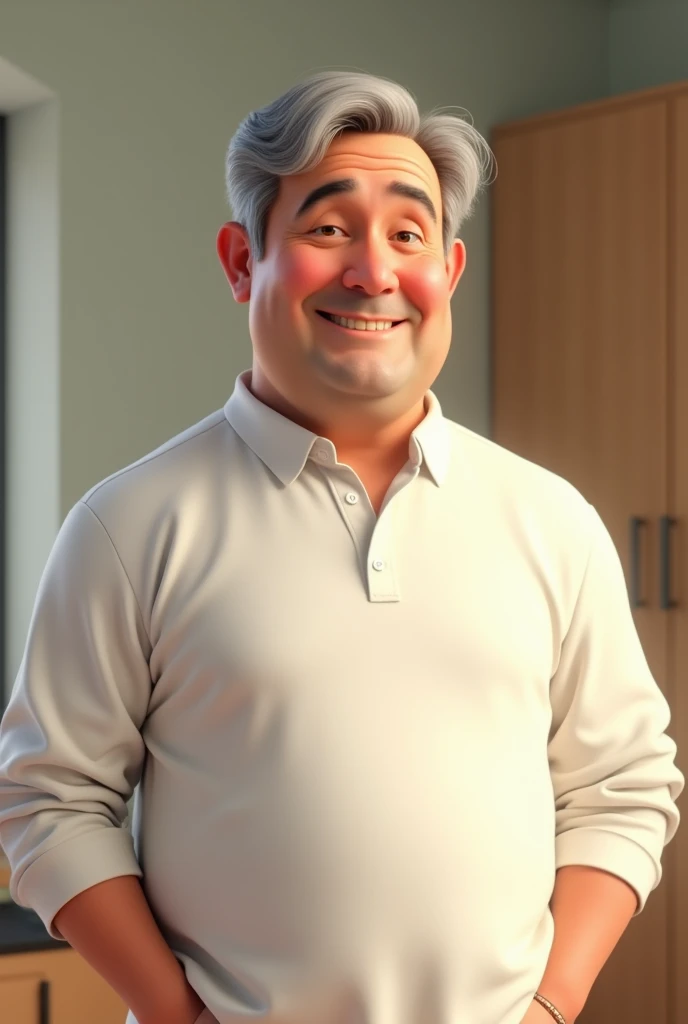 homen,shirt long ,white
,standing pixar style,high qualiy
