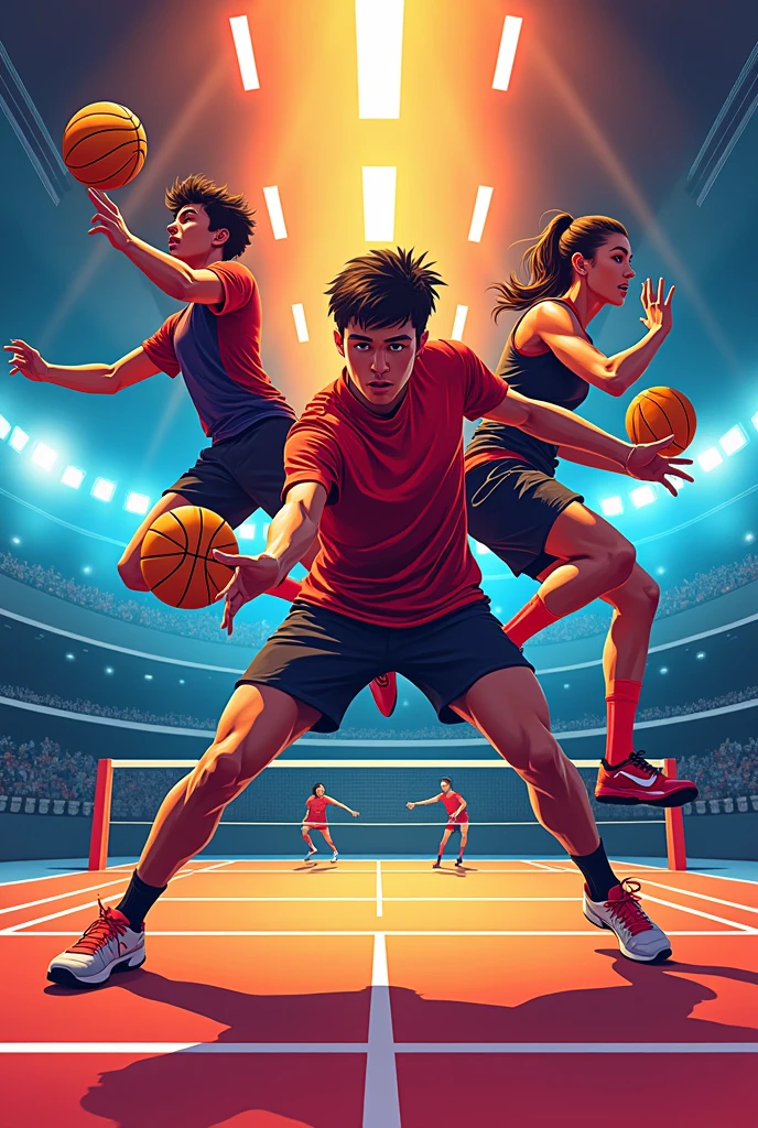 Create Indoor Sports Games Shirt Template
