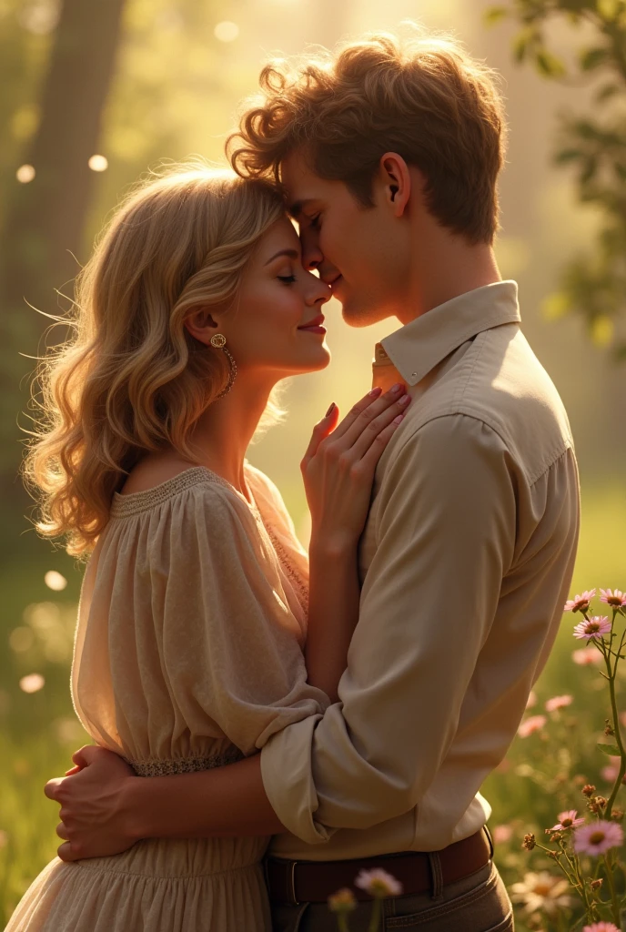 Create an image between Thomas Brodie and Taylor Swift hugging
