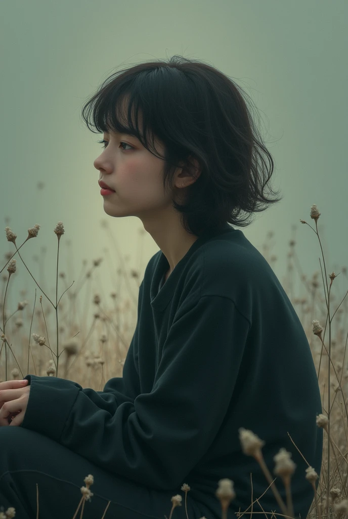 Happy lonely person