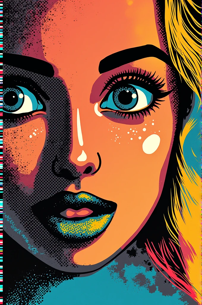Make a menu inspired by pop art