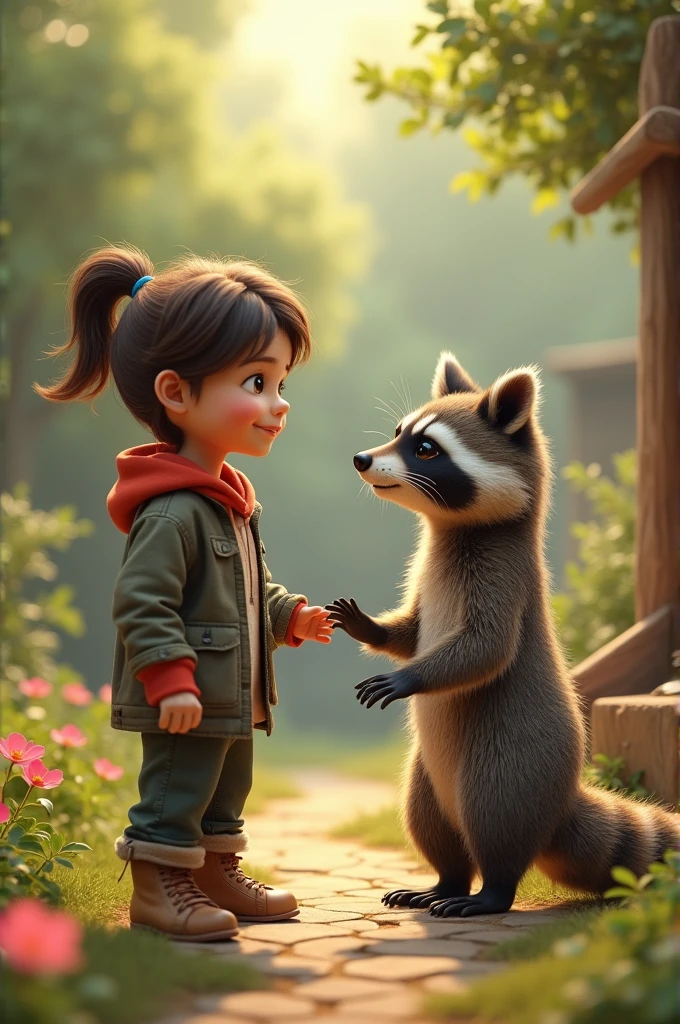 Yo con un mapache