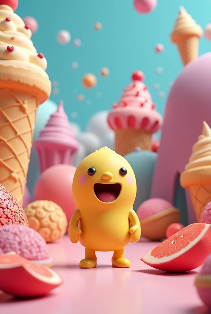 bababoi with 3D food