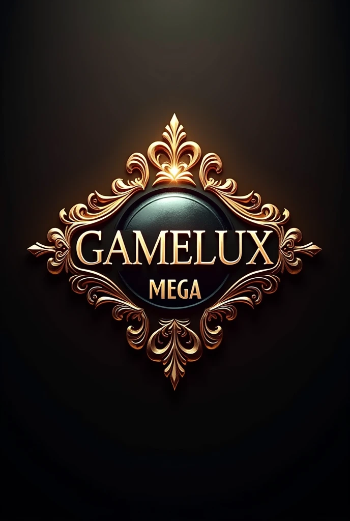 Make a logo for a company with the name Gamelux mega luxurious