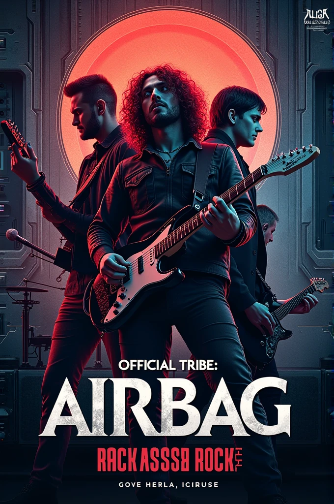 Flyer of the band AIRBAG, what say "OFFICIAL TRIBUTE: AIRBAG"