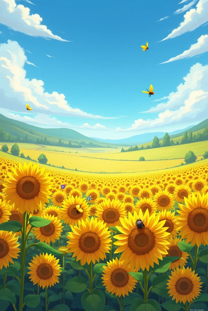 Sunflower field,