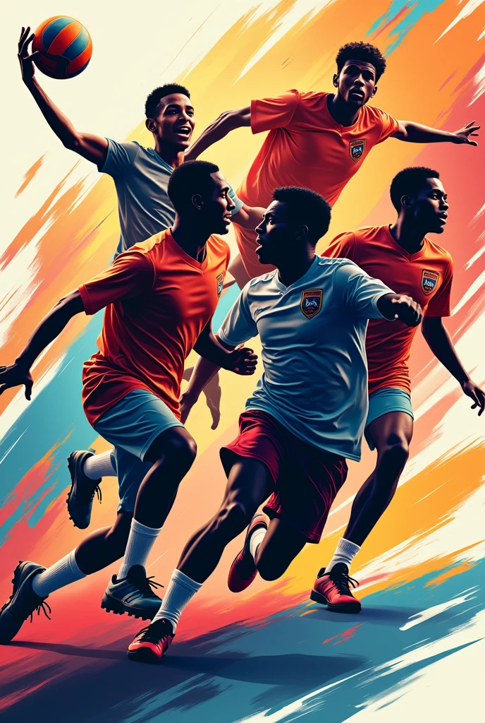 Create men and women sports school games shirt template , handball, volleyball, basketballs, futsal, plaid, domino, racing.