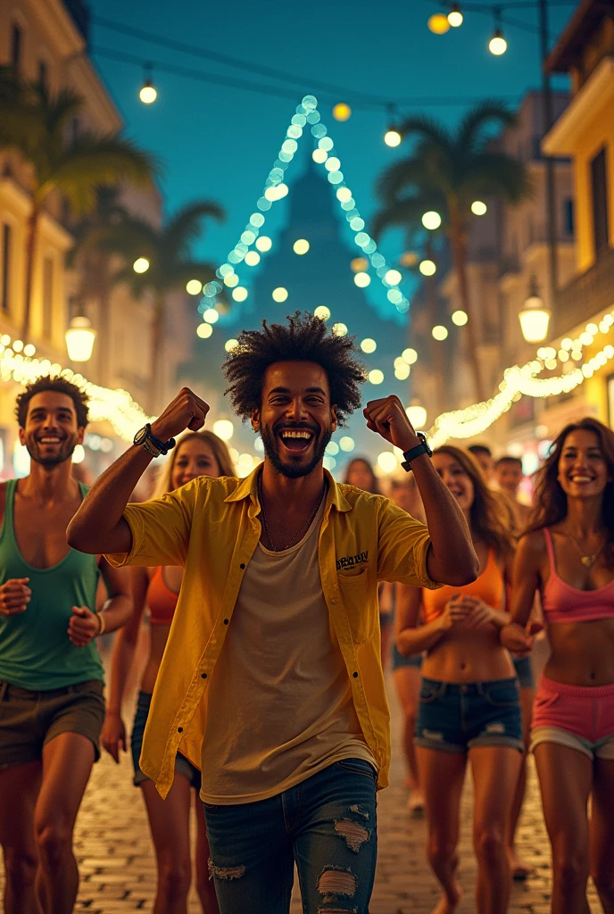 RIO NIGHT, happy people, IN BRAZIL, warmth, Beerus, HAPPY TIME, YELLOW DAY WITH BLUE CONTRAST, brazil