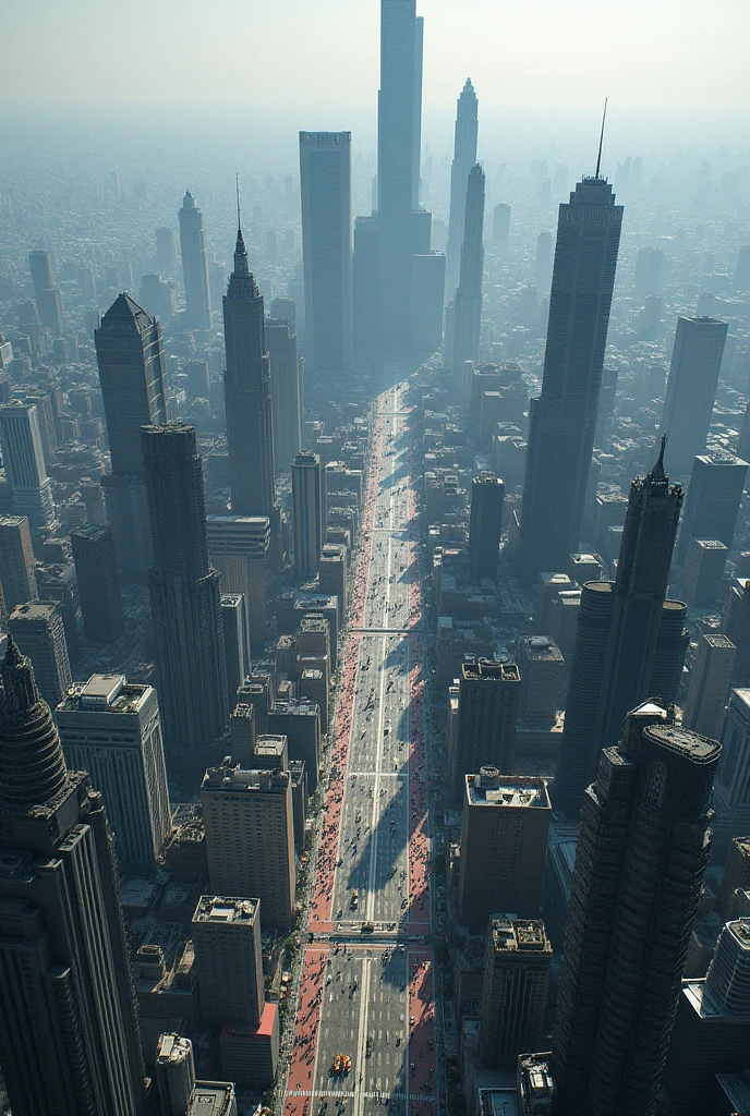 An image of the growth of large cities  