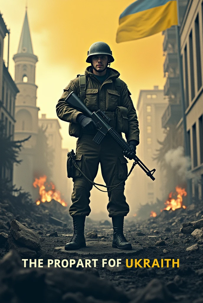a poster about the war in ukraine  