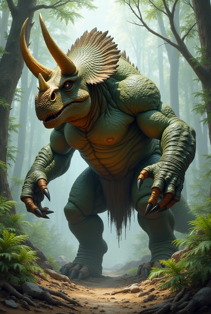 Humanoid Triceratops 
