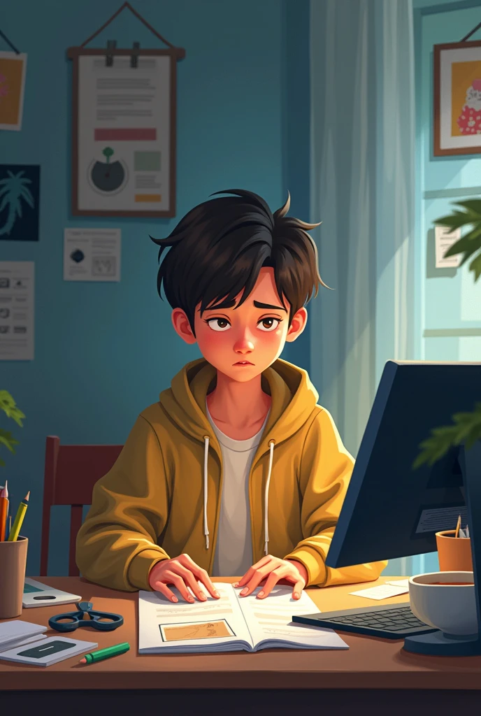 Teenager who failed to finish an animated online course for children 