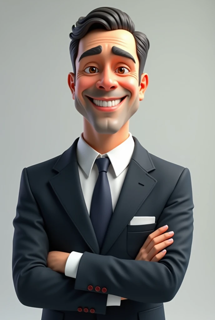 Mascot of a man dressed formally