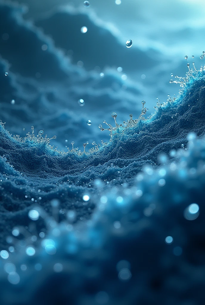 An ocean at the atomic level 
