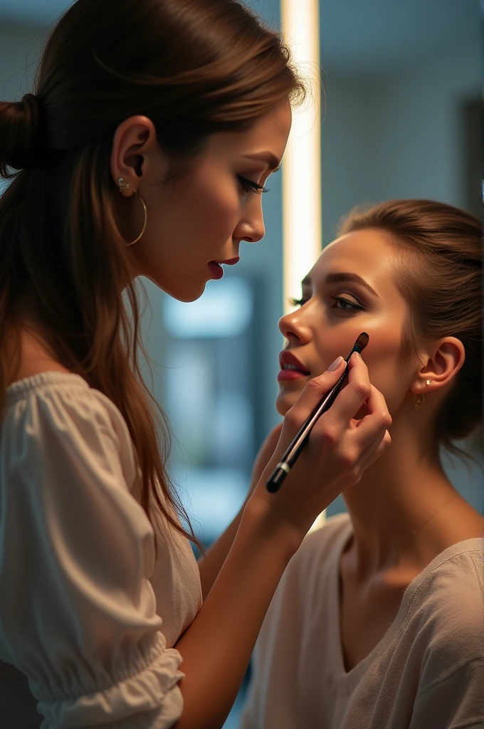 The makeup artist