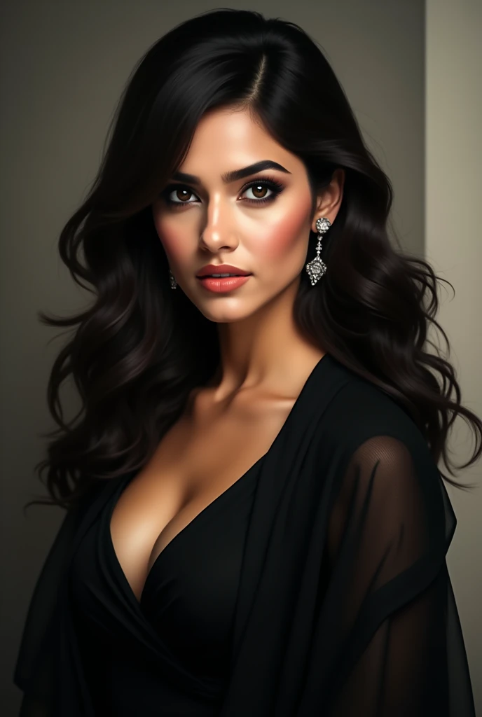 Kajal agarwal black wear