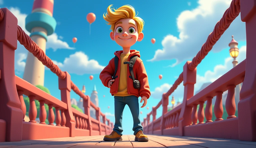a pixar movie coverb with the title. The Bridge, with pewdiepie.