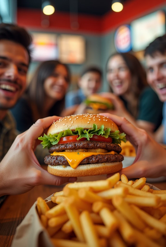Believe me, Burger King advertising where there are people