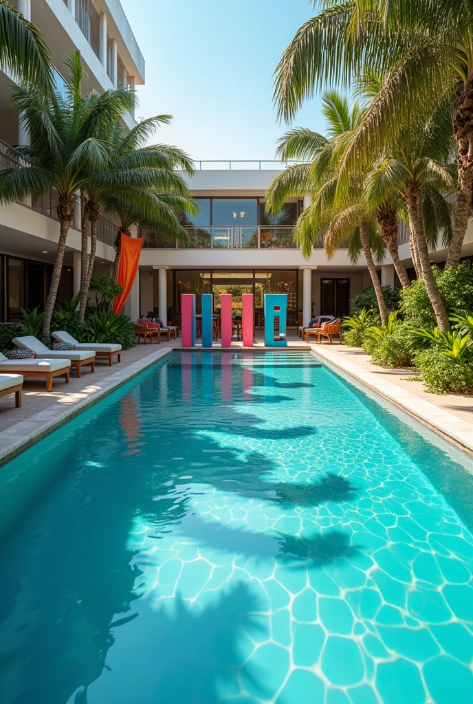 Invitation to Emmanuel Alonzo&#39;s birthday at the Begoña club pool at 4 turns 16 with the letters 