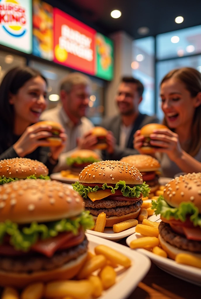 Believe me, Burger King advertising where there are people