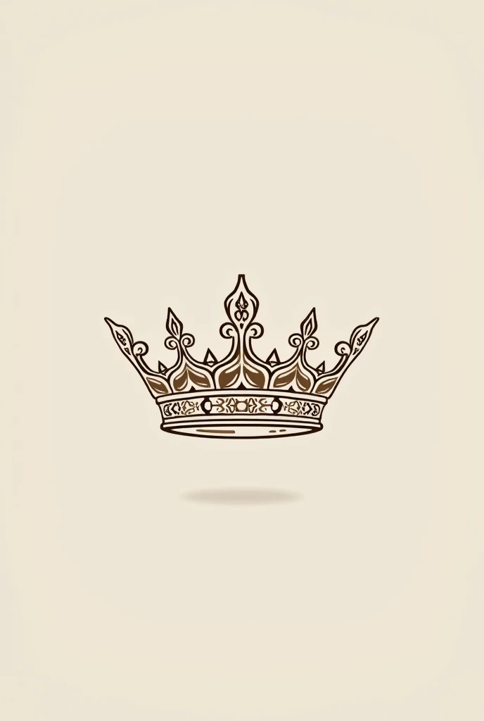 An family emblem resembling the reign of Mughal Empire throughout history and it is to be made into an family mark which is luxurious and minimal with crown of emperors not 3d
